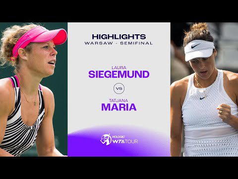 Laura Siegemund vs. Tatjana Maria | 2023 Warsaw Semifinal | WTA Match Highlights