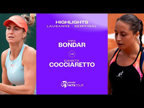 Anna Bondar vs. Elisabetta Cocciaretto | 2023 Lausanne Semifinal | WTA Match Highlights