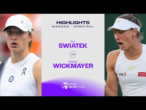 Iga Swiatek vs. Yanina Wickmayer | 2023 Warsaw Semifinal | WTA Match Highlights