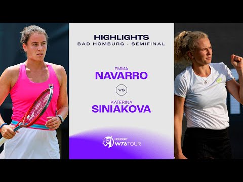 Emma Navarro vs. Katerina Siniakova | 2023 Bad Homburg Semifinal | WTA Match Highlights