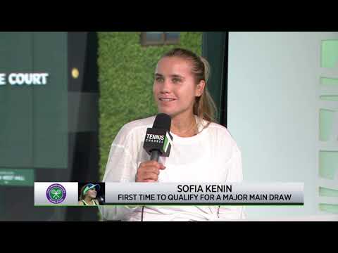 Sofia Kenin Shares Value of Going Through Qualifying | 2023 Wimbledon Second Round Win Interview