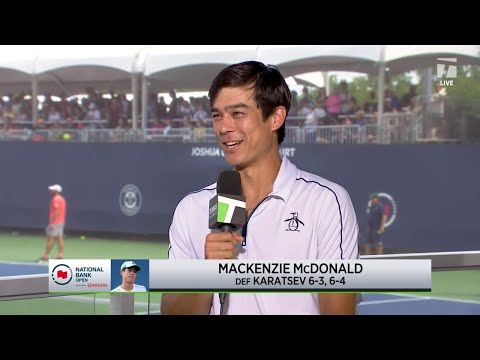 Mackie McDonald Discusses Partnership With Ben Shelton; Toronto 1R Win