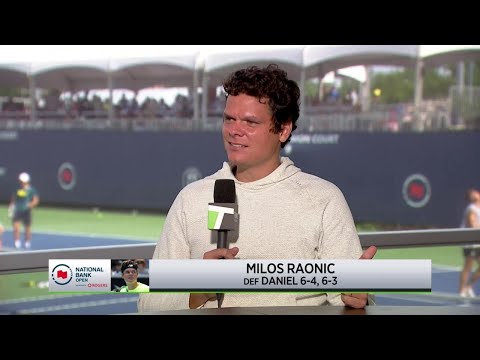 Milos Raonic Happy For Fresh Start; Toronto 2R Win