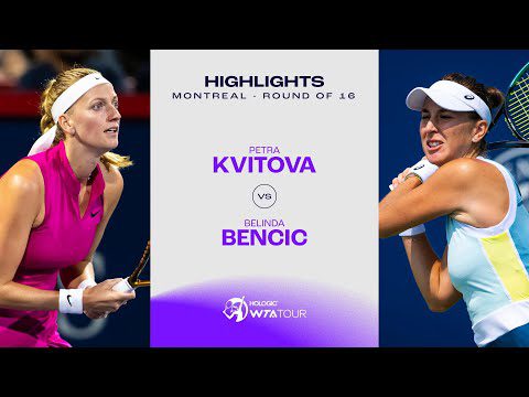 Petra Kvitova vs.  Belinda Bencic | 2023 Montreal Round of 16 | WTA Match Highlights