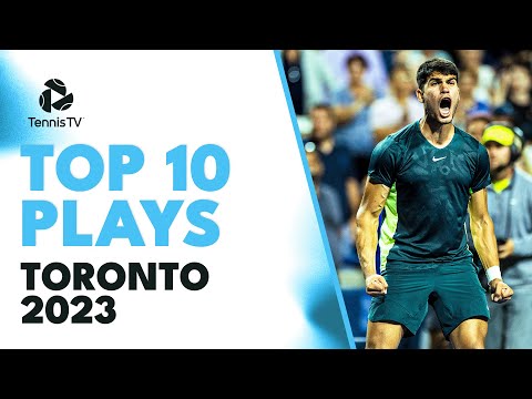 Alcaraz & Rune INSANE Tweeners; Gael Monfils Magic | Toronto 2023 Top 10 Shots