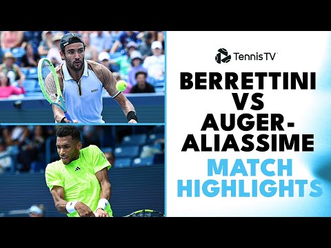 Felix Auger-Aliassime vs Matteo Berrettini! | Cincinnati 2023 Highlights