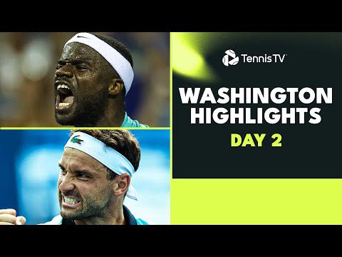 Tiafoe's Homecoming; Dimitrov & Hurkacz Play | Washington 2023 Day 2 Highlights