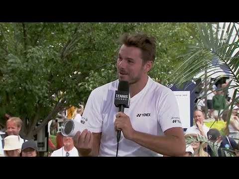 Stan Wawrinka: Collector of Tennis Channel Mugs; Cincinnati 1R Win