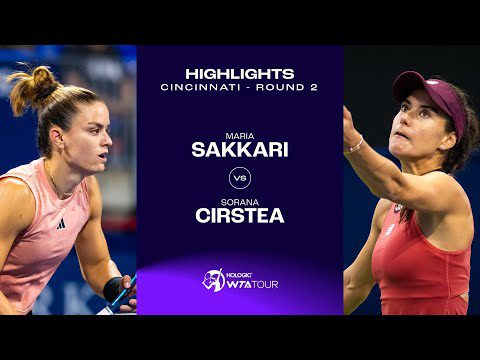 Maria Sakkari vs. Sorana Cirstea | 2023 Cincinnati Round 2 | WTA Match Highlights