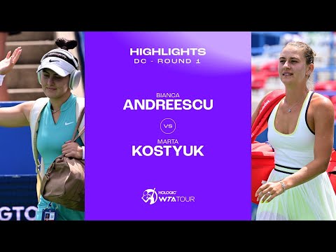 Bianca Andreescu vs. Marta Kostyuk | 2023 DC Round 1 | WTA Match Highlights