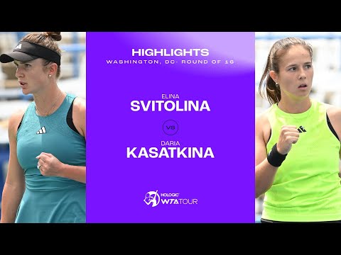 Elina Svitolina vs. Daria Kasatkina | 2023 Washington, DC Round of 16 | WTA Match Highlights