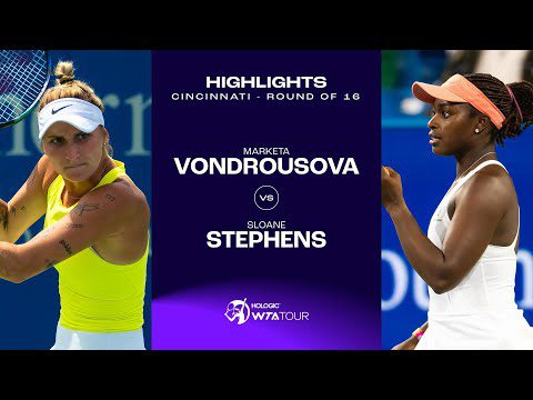 Marketa Vondrousova vs. Sloane Stephens | 2023 Cincinnati Round of 16 | WTA Match Highlights