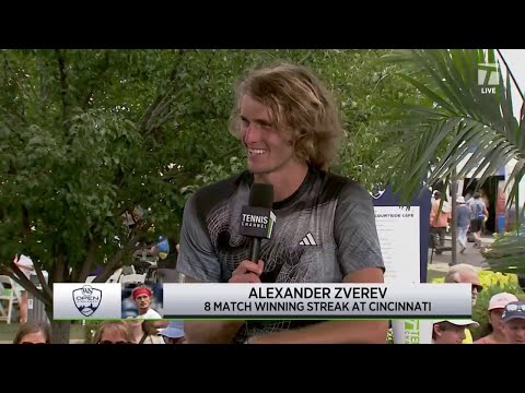 INTERVIEW: A. Zverev; Cincinnati 3R Win