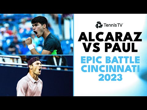 Carlos Alcaraz vs Tommy Paul EPIC | Cincinnati 2023 Highlights