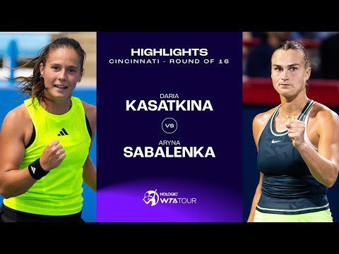 Daria Kasatkina vs. Aryna Sabalenka | 2023 Cincinnati Round of 16 | WTA Match Highlights