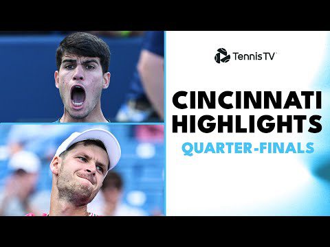 Alcaraz Battles Purcell; Hurkacz & Popyrin Clash | Cincinnati 2023 Quarter-Final Highlights