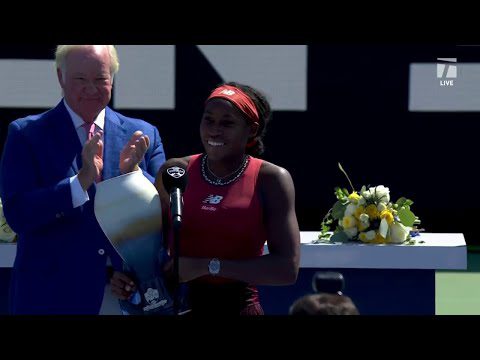 INTERVIEW: C. Gauff; Cincinnati Champion Speech