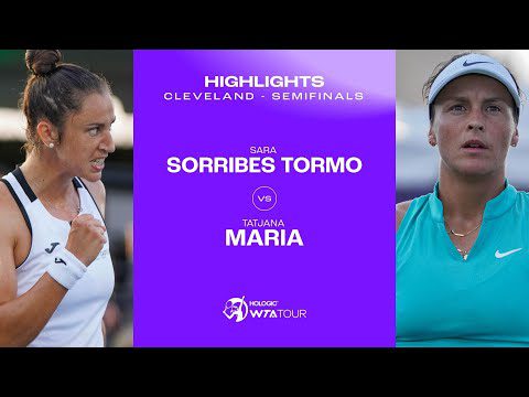 Sara Sorribes Tormo vs. Tatjana Maria | 2023 Cleveland Semifinal | WTA Match Highlights