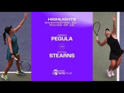 Jessica Pegula vs. Peyton Stearns | 2023 Washington, DC Round of 16 | WTA Match Highlights