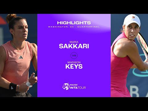 Maria Sakkari vs. Madison Keys | 2023 Washington, DC Quarterfinals | WTA Match Highlights