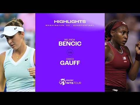 Belinda Bencic vs. Coco Gauff | 2023 Washington, DC Quarterfinals | WTA Match Highlights