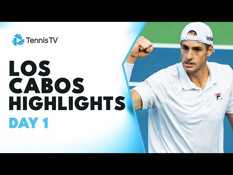 Isner Battles Hijikata; Tirante, Tabilo Feature | Los Cabos 2023 Highlights Day 1