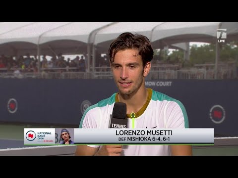 Lorenzo Musetti talks win and his new look | 2023 Toronto First Round