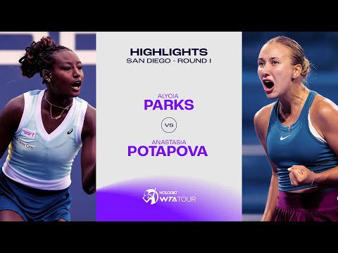 Alycia Parks  vs. Anastasia Potapova | 2023 San Diego Round 1 | WTA Match Highlights