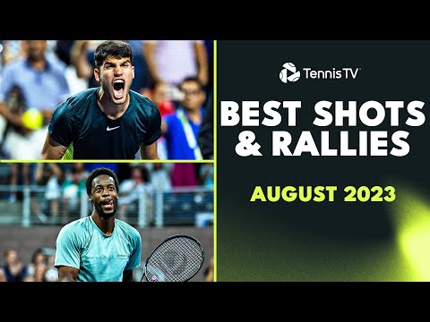 Alcaraz, Rune & Hurkacz Tweeners; Djokovic Skill & Many More | August 2023 Top 20 Shots & Rallies