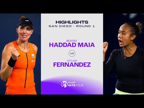 Beatriz Haddad Maia vs. Leylah Fernandez | 2023 San Diego Round 1 | WTA Match Highlights