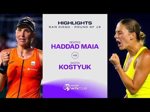 Beatriz Haddad Maia vs. Marta Kostyuk | 2023 San Diego Round of 16 | WTA Match Highlights