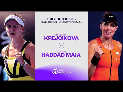 Barbora Krejcikova vs. Beatriz Haddad Maia| 2023 San Diego Quarterfinals | WTA Match Highlights