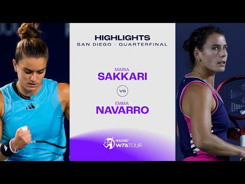 Maria Sakkari vs. Emma Navarro | 2023 San Diego Quarterfinal | WTA Match Highlights