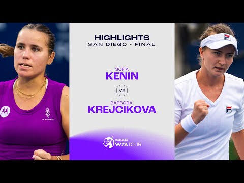 Sofia Kenin vs. Barbora Krejcikova | 2023 San Diego Final | WTA Match Highlights