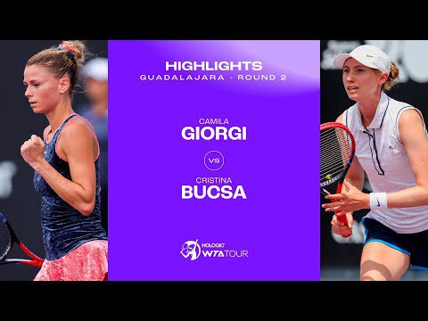 Camila Giorgi vs. Cristina Bucsa | 2023 Guadalajara Round 2 | WTA Match Highlights