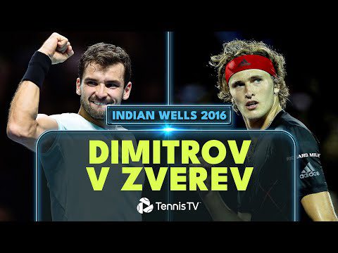 When Grigor Dimitrov Faced Alexander Zverev At Indian Wells In 2016! | Indian Wells Highlights