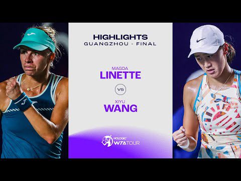 Magda Linette vs. Xiyu Wang | 2023 Guangzhou Final | WTA Match Highlights