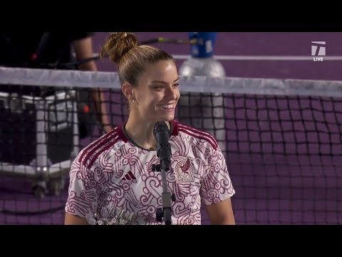 Maria Sakkari Victorious At Last; Guadalajara Champion Speech