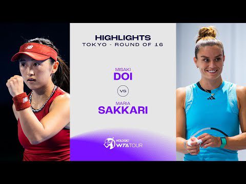 Misaki Doi vs. Maria Sakkari | 2023 Tokyo Round of 16 | WTA Match Highlights