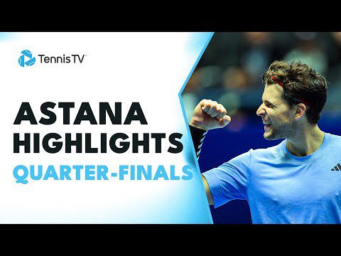 Thiem Takes On Ofner; Griekspoor, Korda, Lehecka Feature | Astana 2023 Highlights Day 4