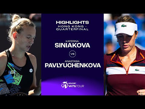 Katerina Siniakova vs. Anastasia Pavlyuchenkova | 2023 Hong Kong Quarterfinal | WTA Match Highlights