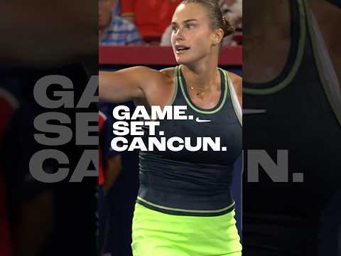 Game. Set. CANCUN. Come watch World No.1 Aryna Sabalenka at the GNP Seguros WTA Finals! #shorts #wta