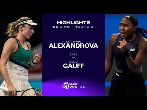 Coco Gauff vs. Ekaterina Alexandrova | 2023 Beijing Round 1 | WTA Match Highlights