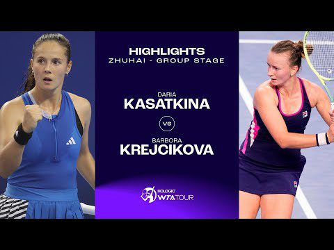 Daria Kasatkina vs. Barbora Krejcikova | 2023 Zhuhai Group Stage | WTA Match Highlights