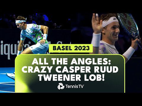 All The Angles: INCREDIBLE Ruud Tweener Lob vs Bublik! | Basel 2023