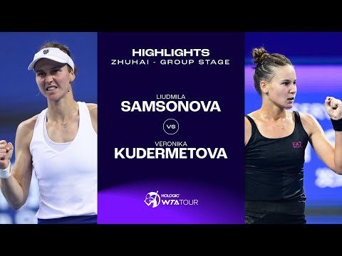 Liudmila Samsonova vs. Veronika Kudermetova | 2023 Zhuhai Group Stage | WTA Match Highlights