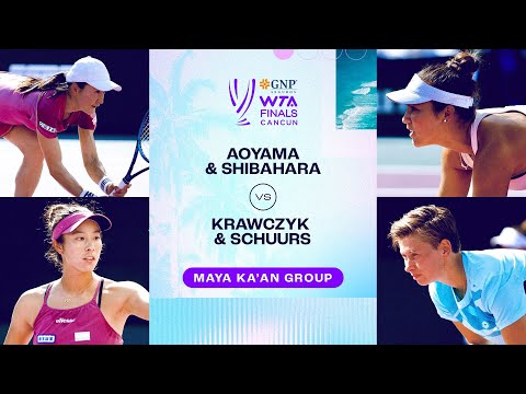 Aoyama/Shibahara vs. Krawczyk/Schuurs | 2023 WTA Finals Group Stage | WTA Match Highlights