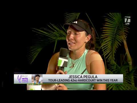 Jessica Pegula Reveals Best Part About Playing in Cancun | 2023 WTA Finals Win Interview