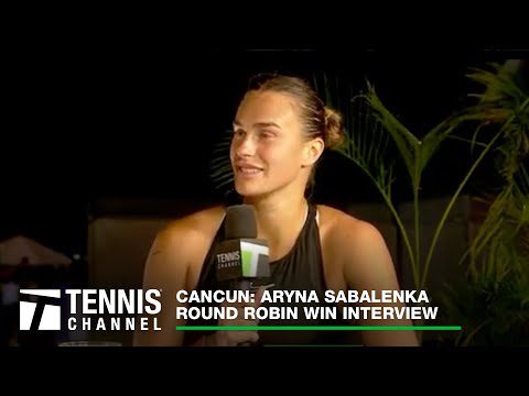 Aryna Sabalenka Discusses Being World No. 1 & Meeting David Beckham | 2023 WTA Finals Win Interview