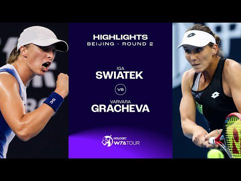 Iga Swiatek vs. Varvara Gracheva | 2023 Beijing Round 2 | WTA Match Highlights